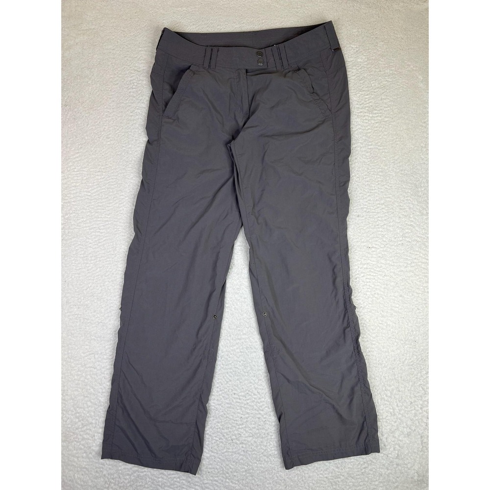 ExOfficio Pants Womens 8 Gray BugsAway Insect Shield Nylon Hiking Outdoor Travel